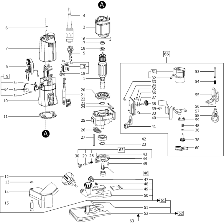 Festool OFK 700 EQ / 491121 Spare Parts