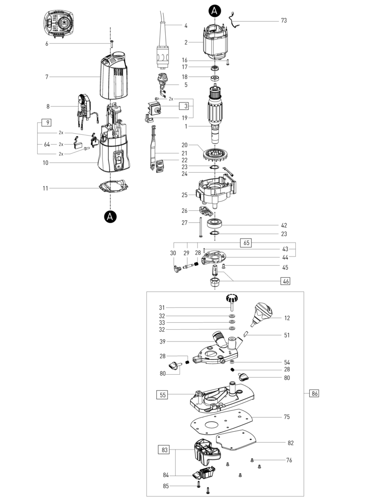Festool MFK 700EQ/B 220-240V / 500299 Spare Parts