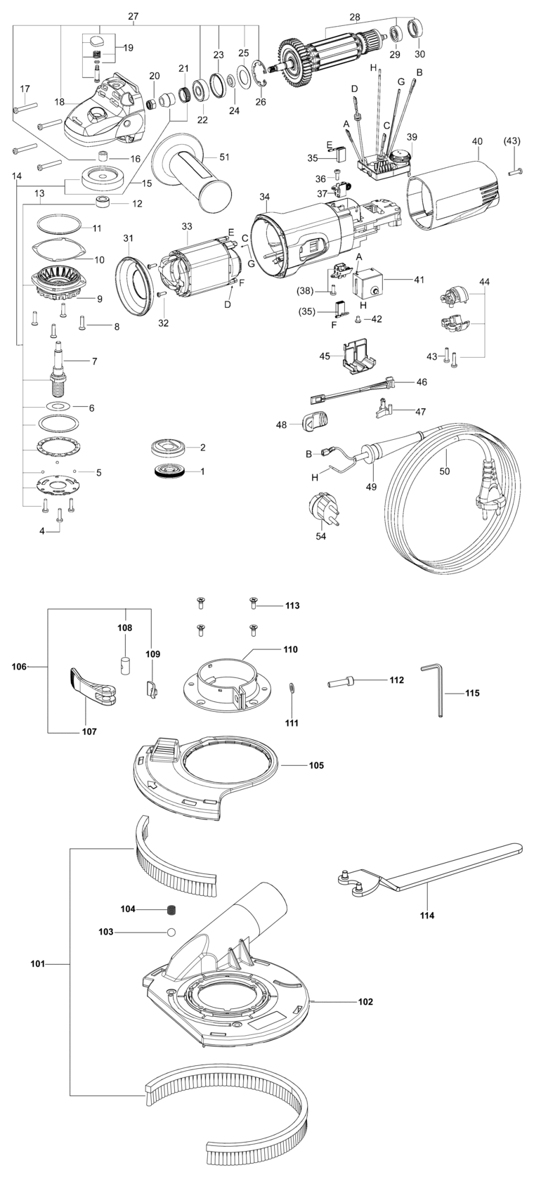 Festool AG 125-14 DE / 768634 Spare Parts