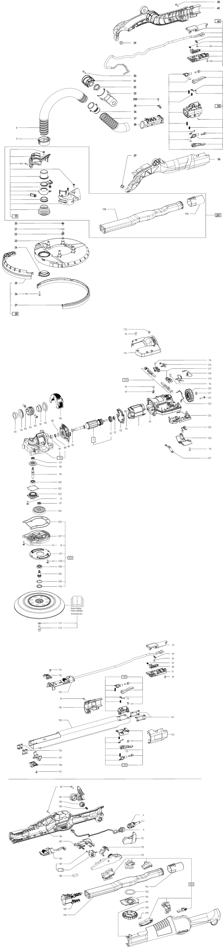 Festool LHS 225 EQ 230V / 492236 Spare Parts