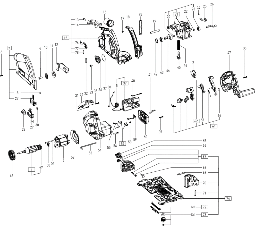 Festool TS 55 REBQ 230V / 500602 Spare Parts