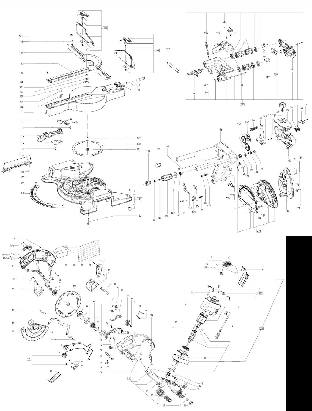 Festool KS 120 EB GB 240V / 495776 Spare Parts