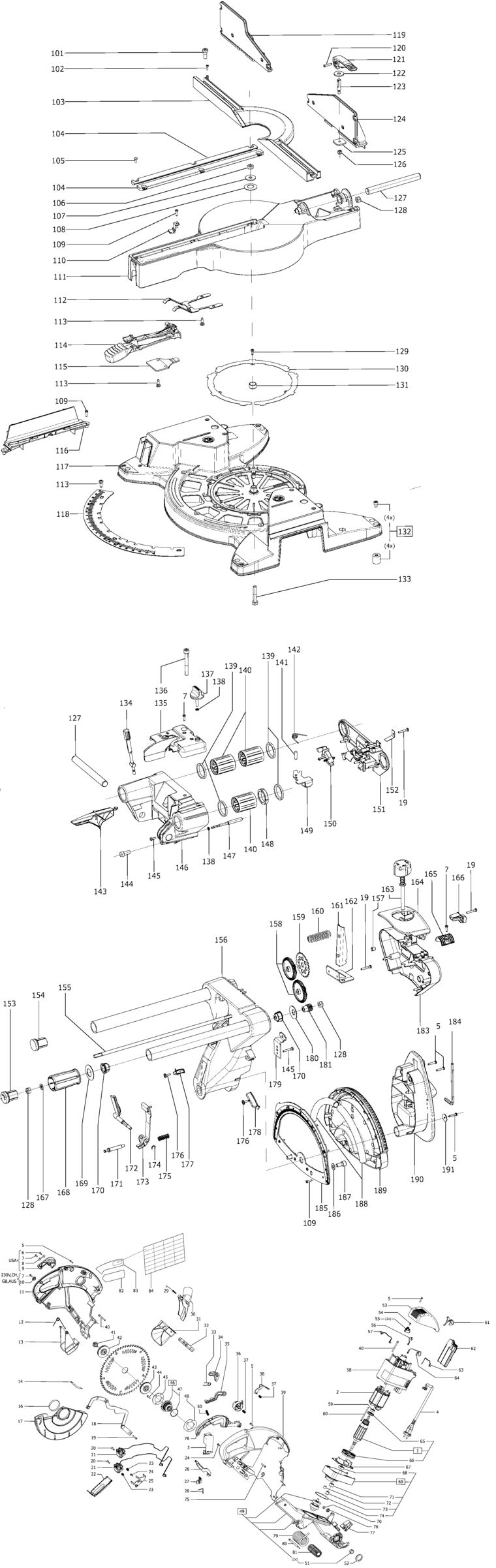 Festool KS 120 EB 230V / 495610 Spare Parts