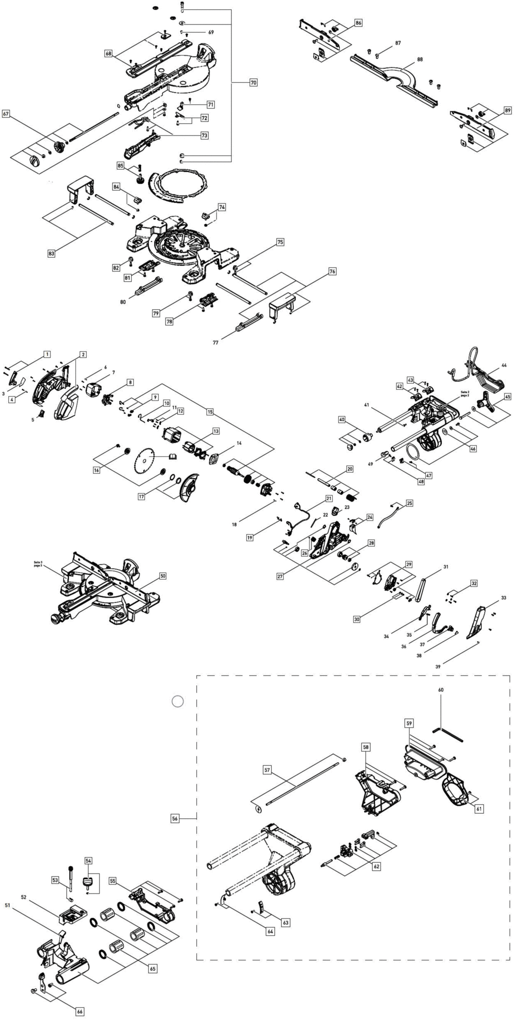 Festool KS 60 E GB 110V / 200113 Spare Parts