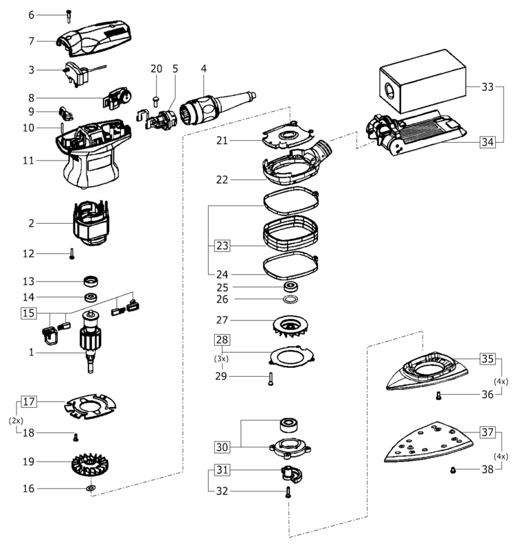 Festool DTS 400 EQ / 493518 Spare Parts