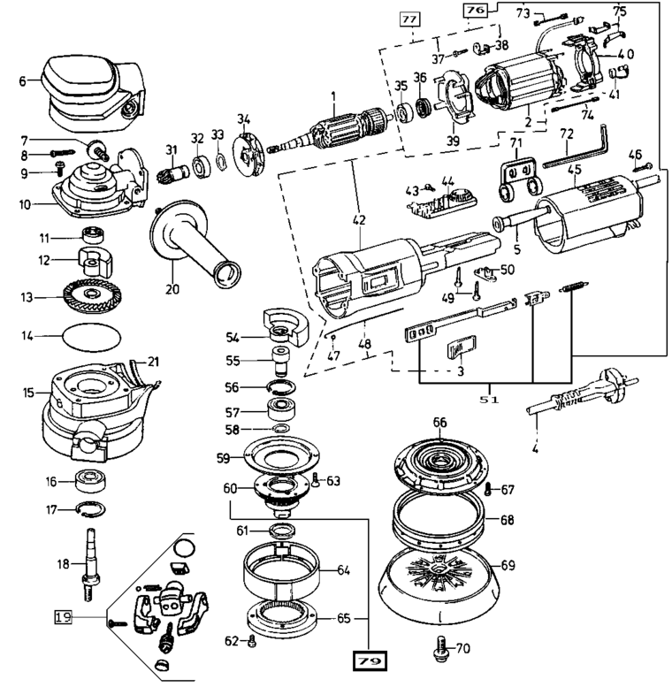 Festool RO 2 E / 485837 Spare Parts