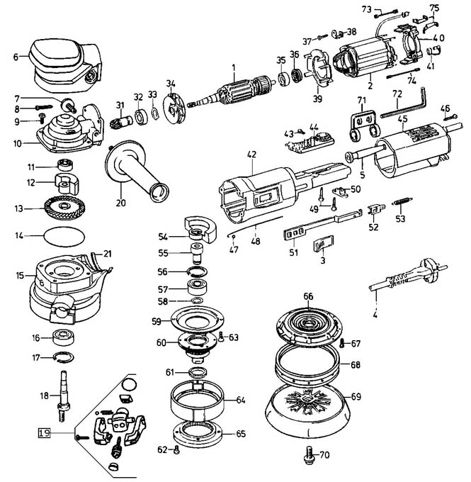 Festool RO 2 E / 487344 Spare Parts
