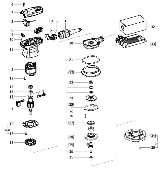 Festool ES 125 Q / 490232 Spare Parts