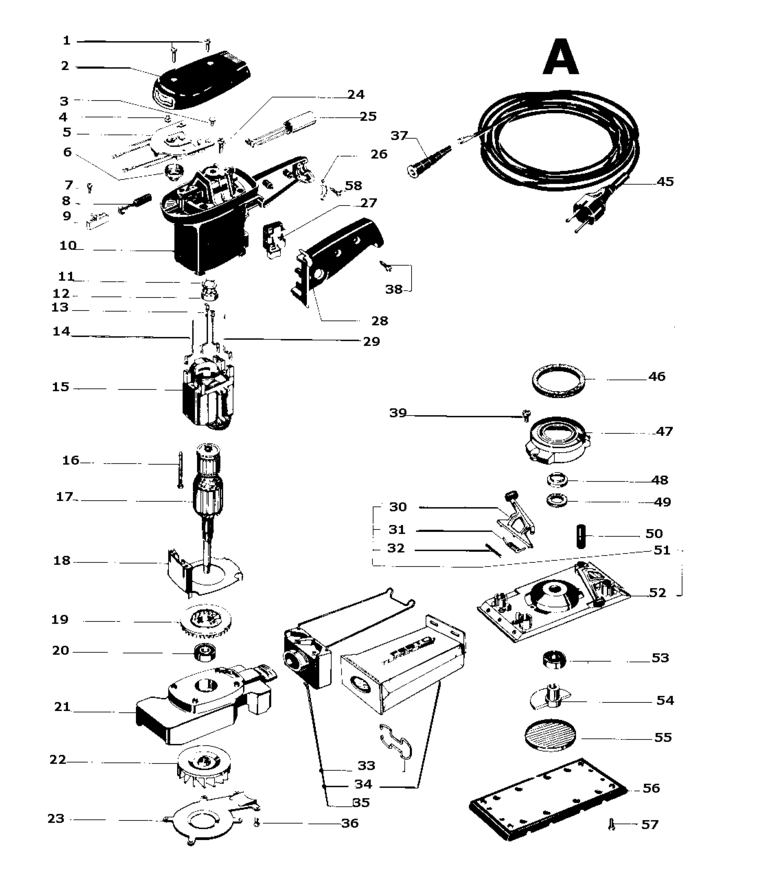 Festool RS 3 E STF     220V / 567426 Spare Parts