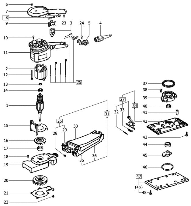 Festool RS 300 Q / 491171 Spare Parts