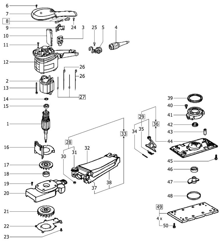 Festool RS 300 EQ 230V / 491285 Spare Parts