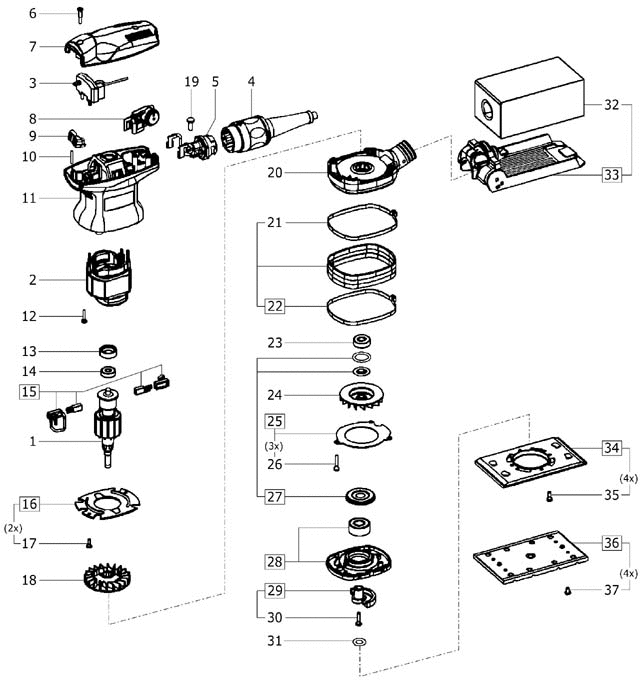Festool RS 400 Q / 490226 Spare Parts