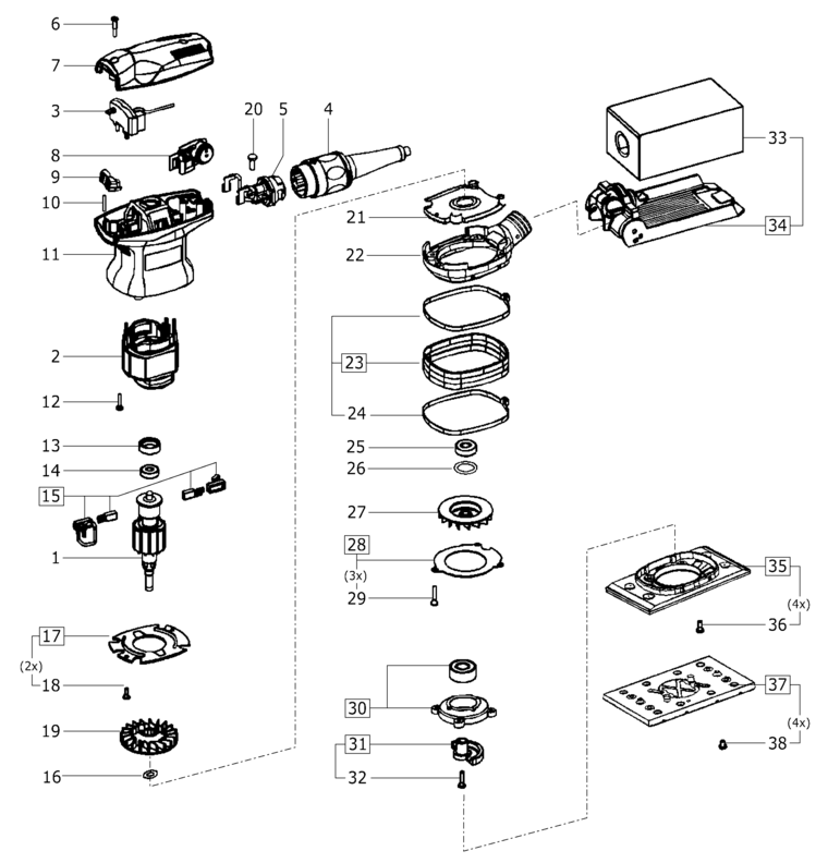 Festool RTS 400 EQ / 493342 Spare Parts