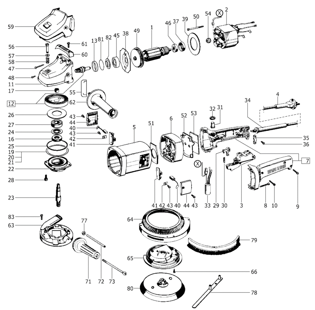 Festool RAS 180 E 230V / 202809 Spare Parts