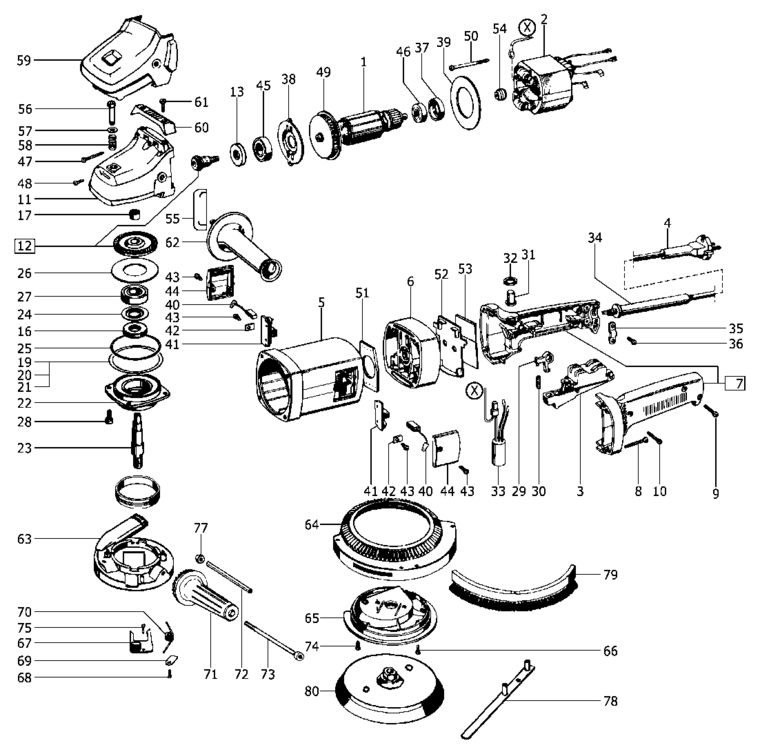 Festool RAS 180.03 E / 490003 Spare Parts