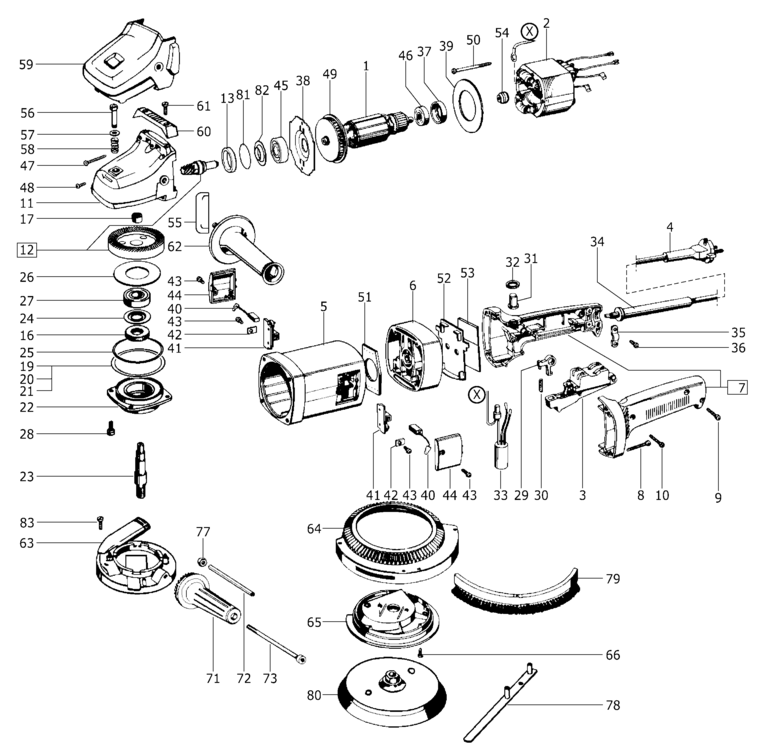 Festool RAS 180.03 E 230V-240V / 493670 Spare Parts