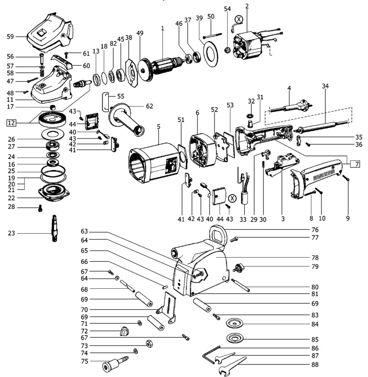 Festool RAS 180.03 E-HR / BMS 180 E / 495351 Spare Parts