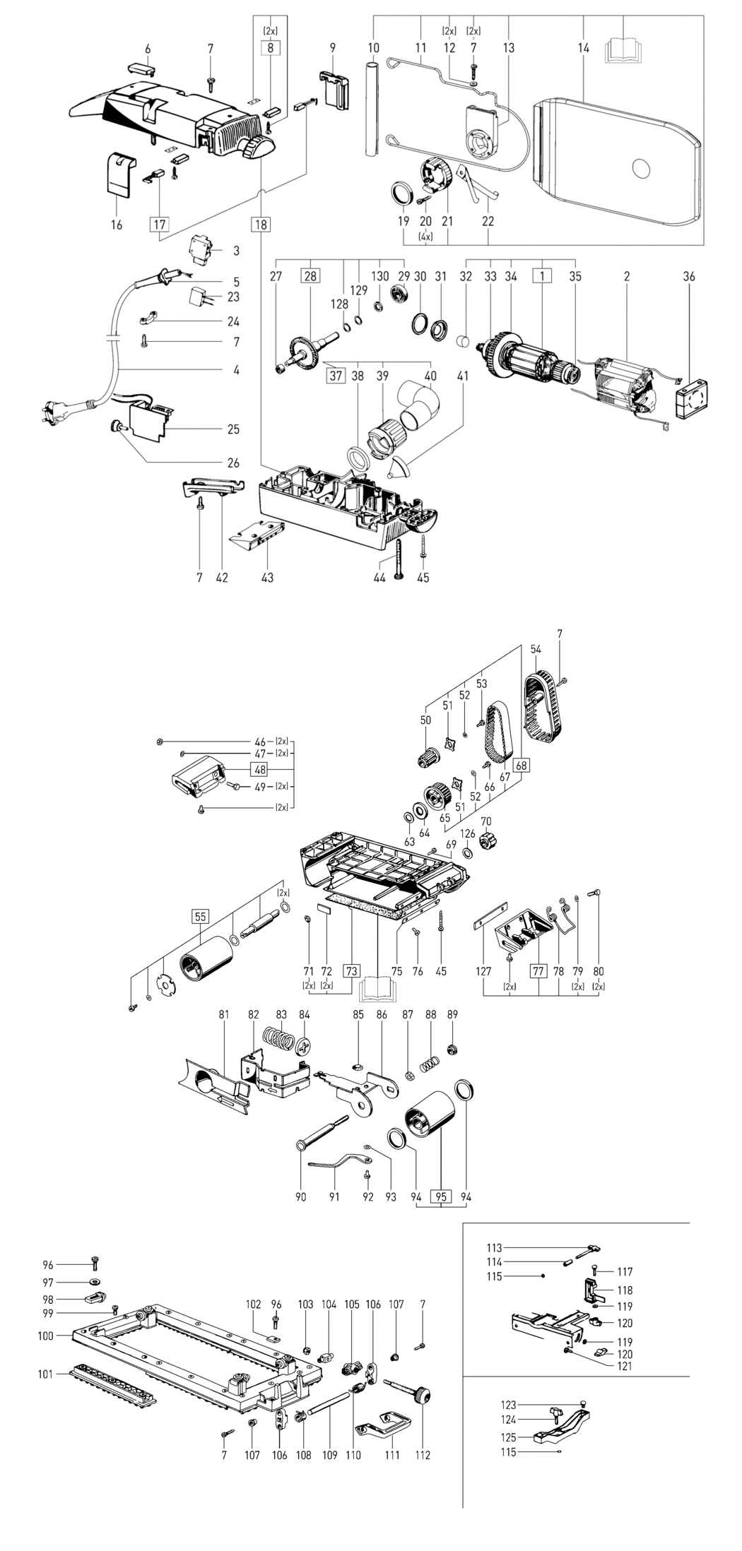 Festool BS 105 / 490676 Spare Parts