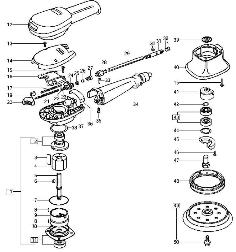 Festool LEX 150/3/G / 692046 Spare Parts