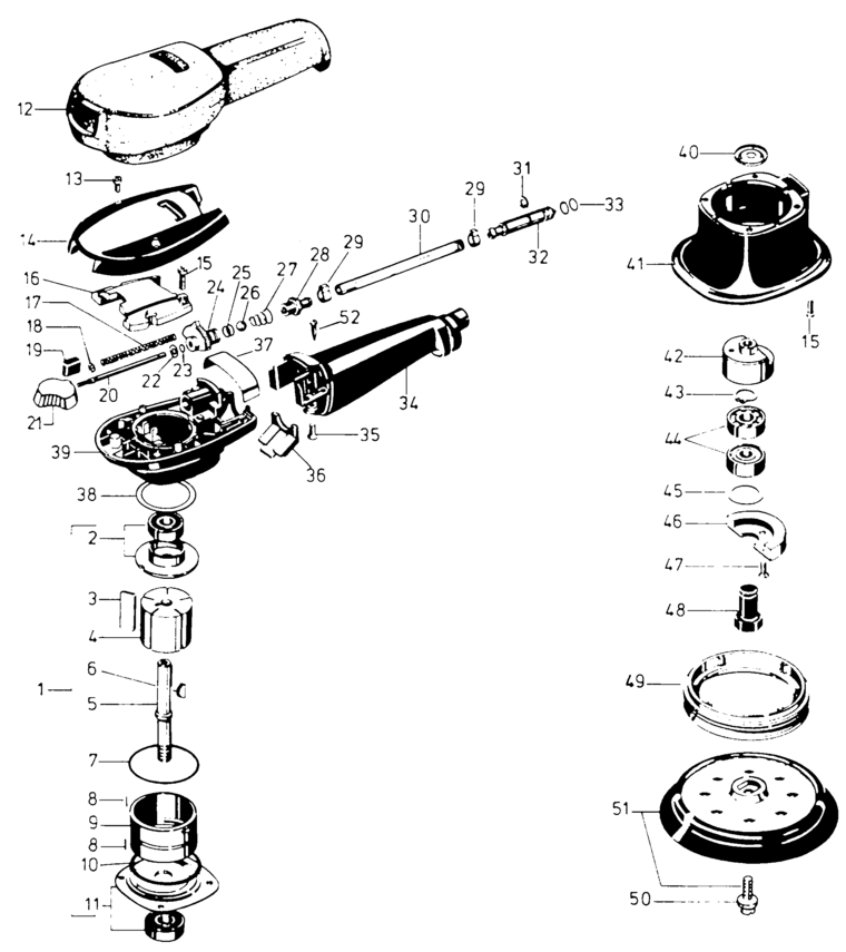 Festool LET 4 / 692038 Spare Parts