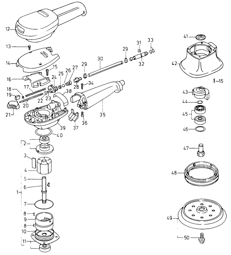 Festool LET 150-7 / 692039 Spare Parts