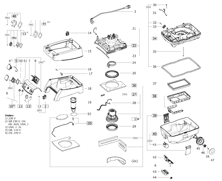 Festool CT MINI GB 110V / 456791 Spare Parts