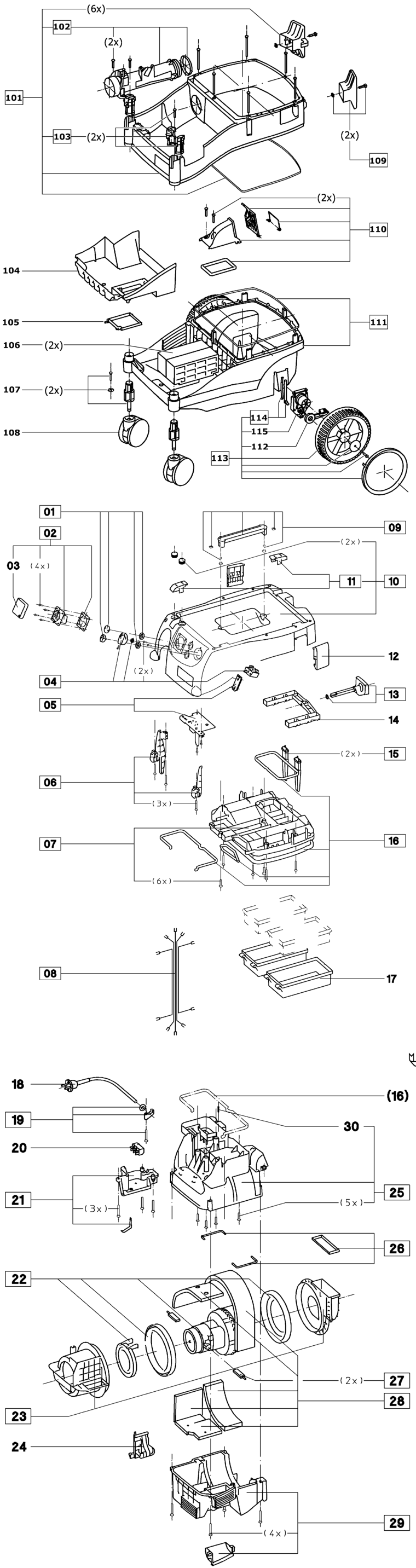 Festool CTL 22 E SG GB 110V / 494411 Spare Parts