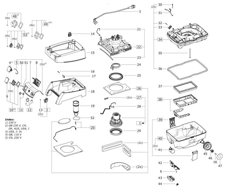 Festool CTL MIDI GB 110V / 494115 Spare Parts