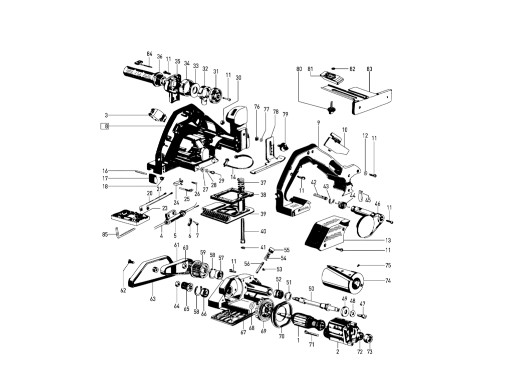 Festool HL 850 EB GB 110V / 205173 Spare Parts