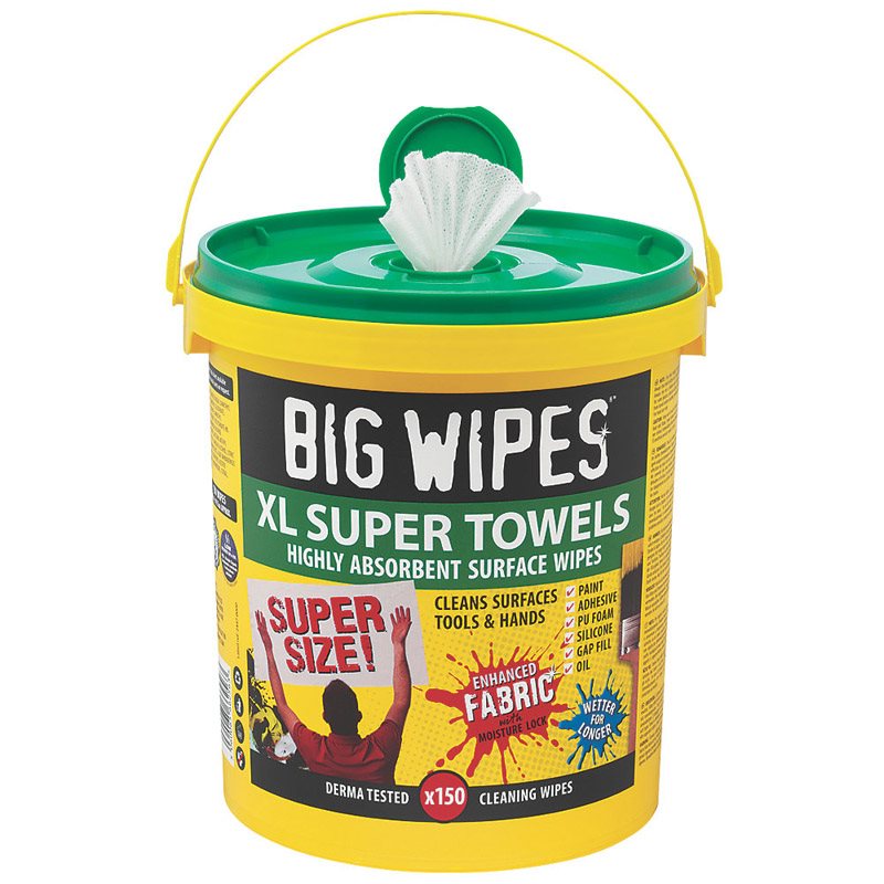 Big Wipes 2447 XL Super Towels Highly Absorbent MultiSurface Wipes